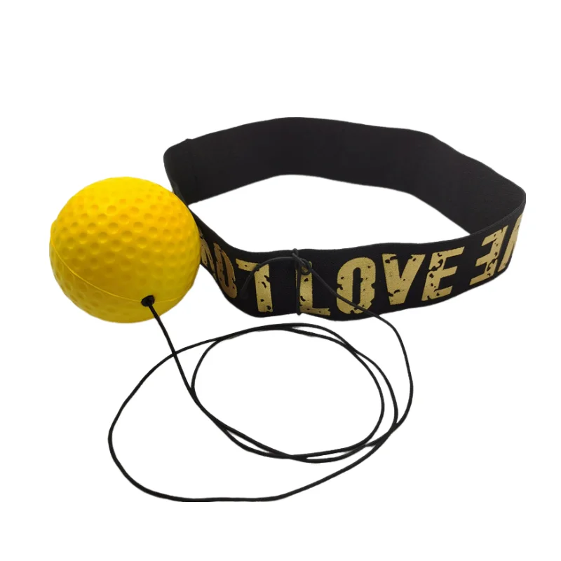 Box-Reaktionsball mit Stirnband für Reflex- und Schnelligkeitstraining.