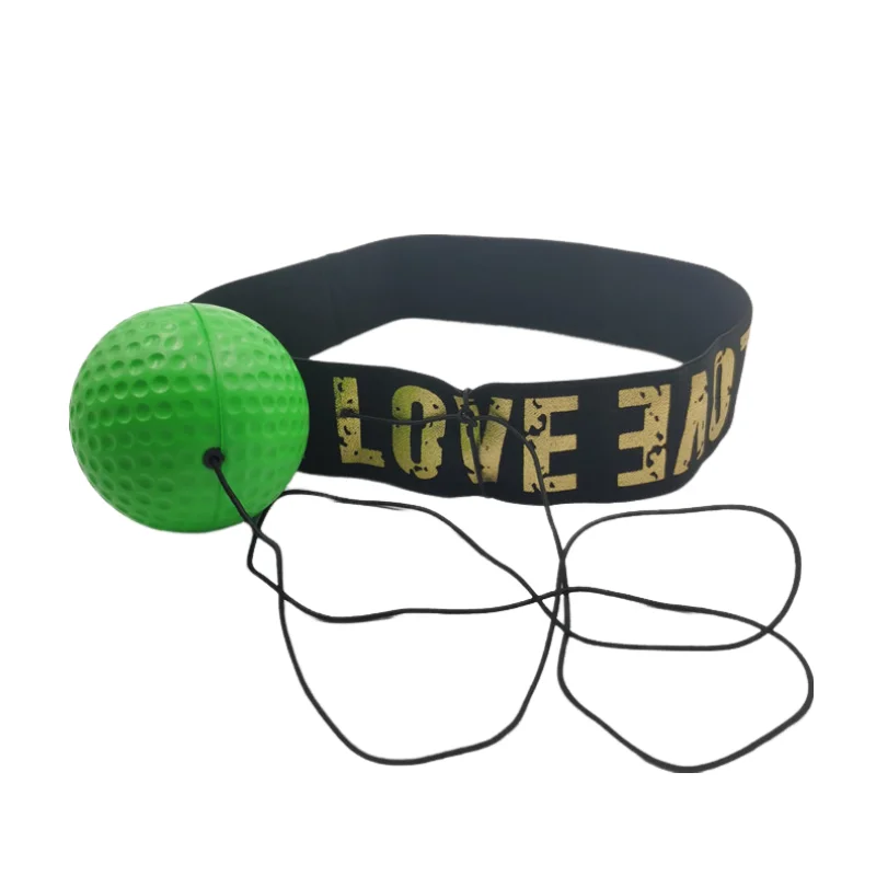 Box-Reaktionsball mit Stirnband für Reflex- und Schnelligkeitstraining.