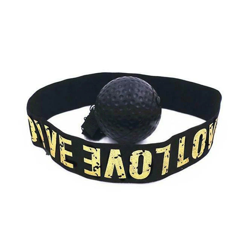 Box-Reaktionsball mit Stirnband für Reflex- und Koordinationstraining.