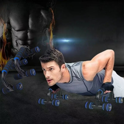 Faltbares Push-up-Board für Brust, Arme, Bauch und Rücken.