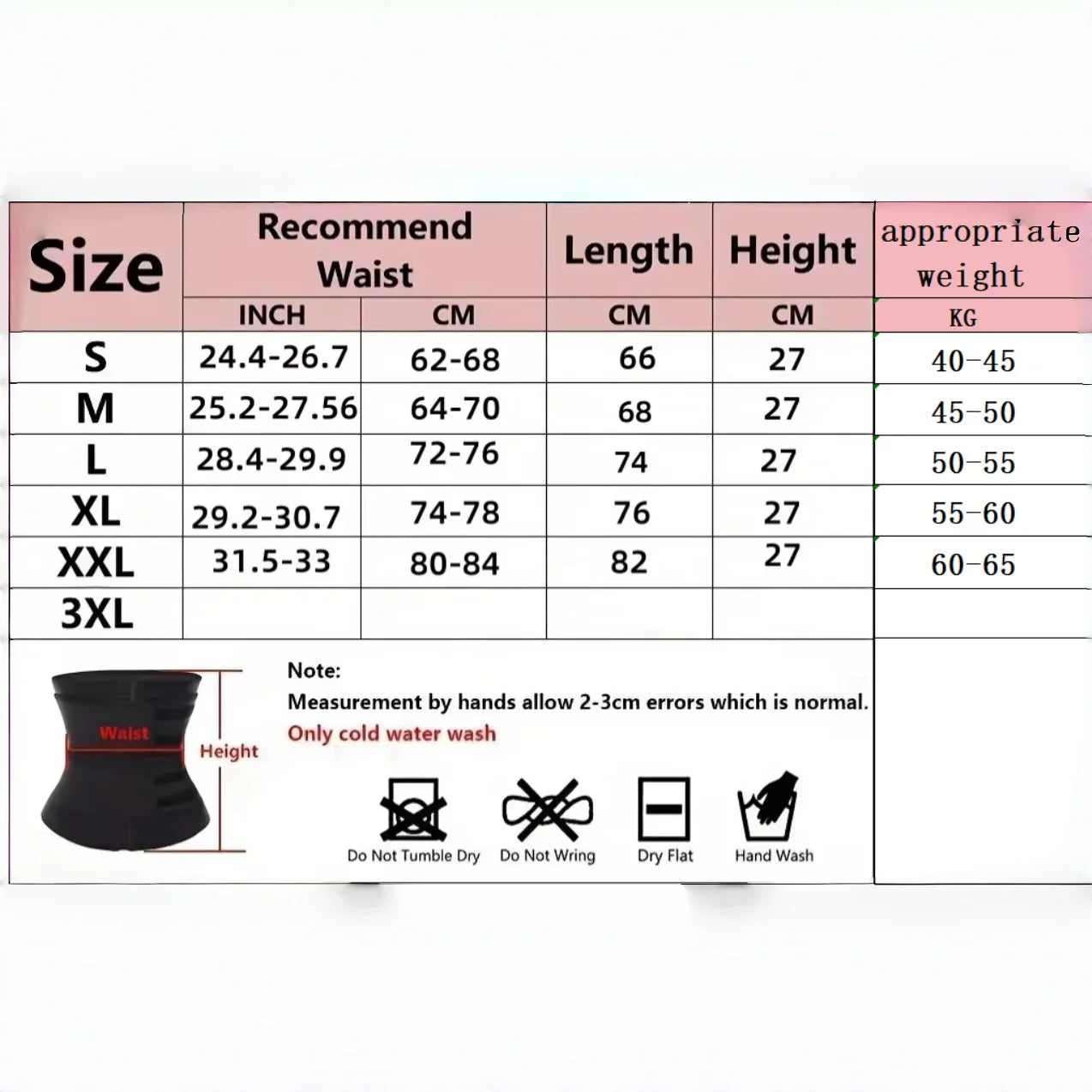 Formender Fitnessgürtel für Taille und Training.