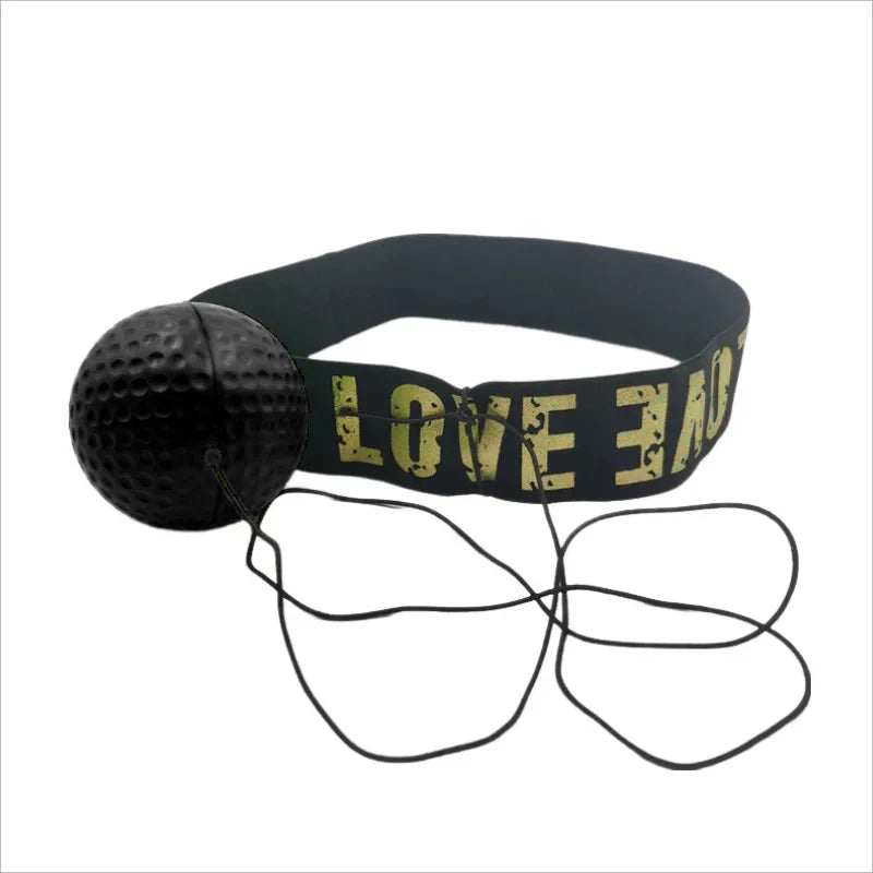 Box-Reaktionsball mit Stirnband für Reflex- und Schnelligkeitstraining.